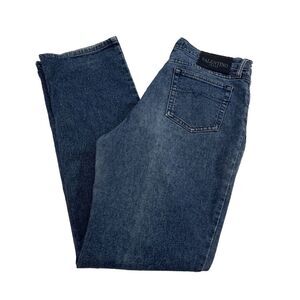 Vintage Valentino Jeans Women’s 31 Blue Denim Stone Wash Straight Leg Designer